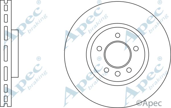 APEC BRAKING Тормозной диск DSK2884